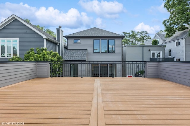 3846 N Bell Ave, Chicago, IL 60618 - view of wooden deck