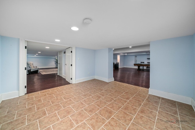 2426 Lexington Dr, Long Grove, IL 60047 - tiled spare room featuring recessed lighting and baseboards
