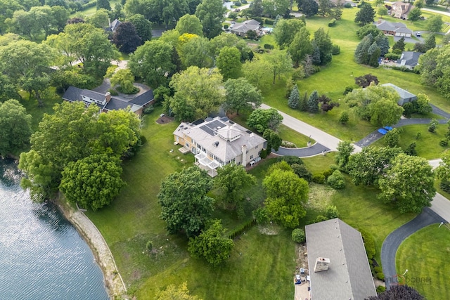 2426 Lexington Dr, Long Grove, IL 60047 - aerial overview of property's location with a nearby body of water and nearby suburban area