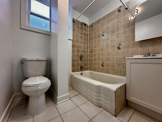 1824 W 22nd Pl, Chicago, IL 60608 - full bathroom featuring shower / bathtub combination, tile patterned flooring, and vanity