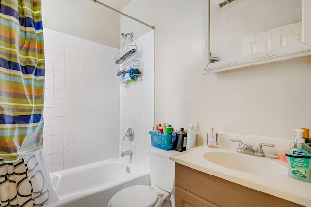 1234 S Karlov Ave, Chicago, IL 60623 - bathroom with shower / tub combo with curtain, vanity, and toilet