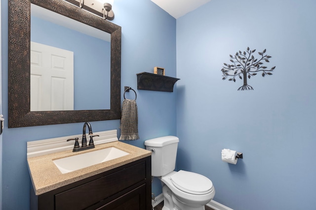 1904 Heron View Way, Round Lake, IL 60073 - bathroom with toilet, vanity, and baseboards