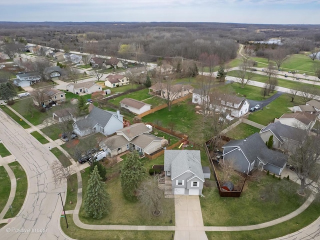 133 Abbeywood Cir, Streamwood, IL 60107 - bird's eye view with a residential view