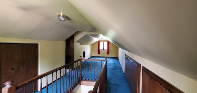 627 S 2nd St, Saint Charles, IL 60174 - additional living space featuring carpet flooring and vaulted ceiling