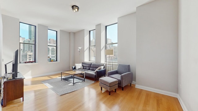 8 W Monroe St Unit 1507, Chicago, IL 60603 - living room with light wood-type flooring