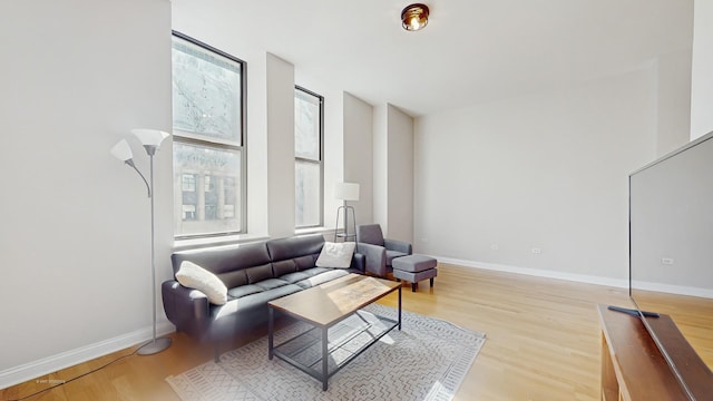 8 W Monroe St Unit 1507, Chicago, IL 60603 - living area with light wood-style flooring and baseboards