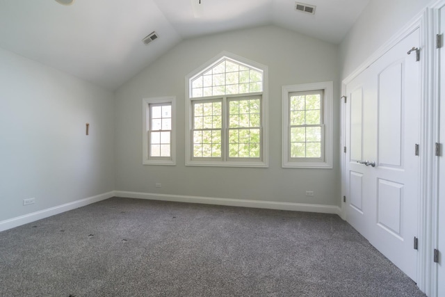 1615 W Superior St, Chicago, IL 60622 - carpeted spare room featuring lofted ceiling and baseboards