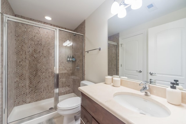 1615 W Superior St, Chicago, IL 60622 - bathroom featuring toilet, a stall shower, and vanity