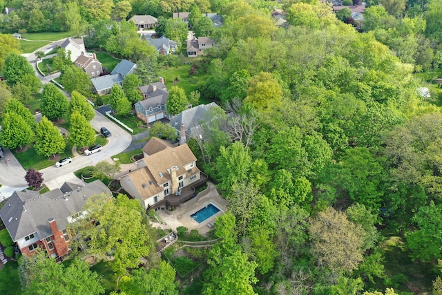 717 Stonebridge Rd, Frankfort, IL 60423 - aerial view of property and surrounding area with nearby suburban area and a heavily wooded area