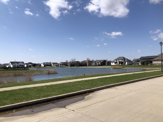 water view with a residential view