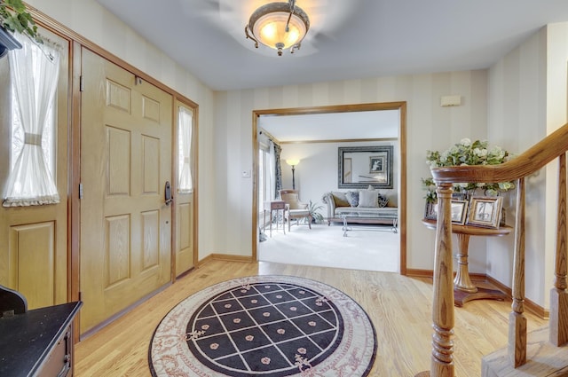 2624 Haddassah Dr, Naperville, IL 60565 - entryway featuring light wood-type flooring and baseboards
