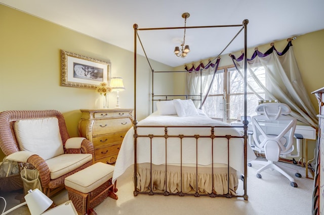 2624 Haddassah Dr, Naperville, IL 60565 - carpeted bedroom with a chandelier