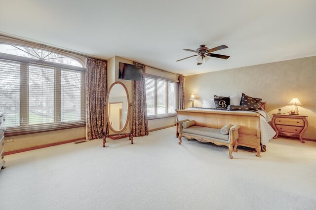 2624 Haddassah Dr, Naperville, IL 60565 - carpeted bedroom featuring baseboards, a ceiling fan, and visible vents