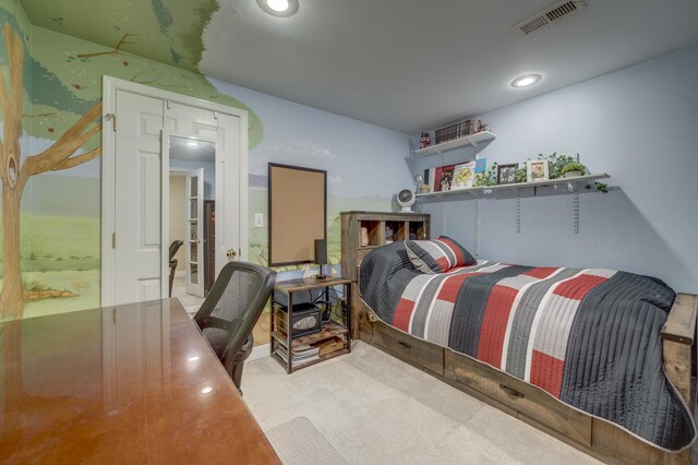2624 Haddassah Dr, Naperville, IL 60565 - bedroom featuring carpet flooring, visible vents, and recessed lighting