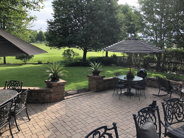 2624 Haddassah Dr, Naperville, IL 60565 - view of patio with fence and outdoor dining area