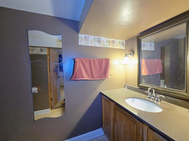3715 Clinton Ave, Berwyn, IL 60402 - bathroom featuring vanity and tile patterned floors