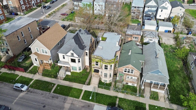 6611 S Peoria St, Chicago, IL 60621 - aerial overview of property's location featuring nearby suburban area