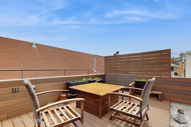 1341 N Wolcott Ave Unit A, Chicago, IL 60622 - view of wooden terrace