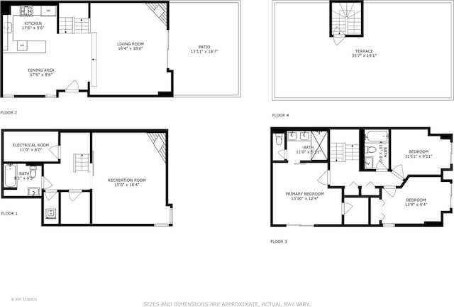 1341 N Wolcott Ave Unit A, Chicago, IL 60622 - view of property floor plan