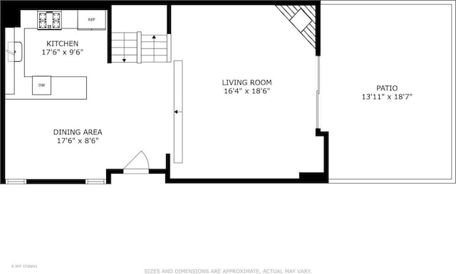1341 N Wolcott Ave Unit A, Chicago, IL 60622 - view of floor plan / room layout