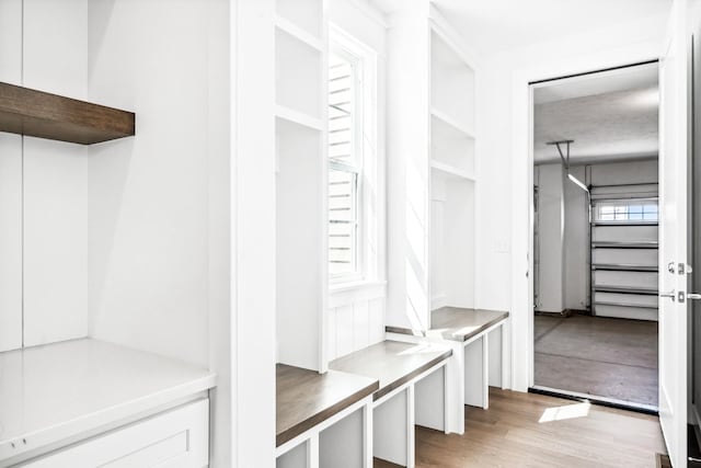 interior space featuring light wood-type flooring