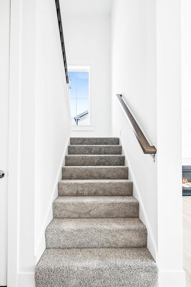view of stairs