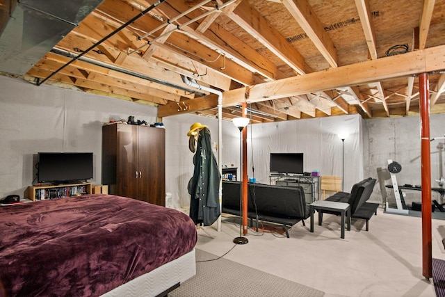 411 Anjali Ct, Sycamore, IL 60178 - bedroom with concrete floors