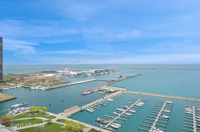 195 N Harbor Dr Unit 2602, Chicago, IL 60601 - drone / aerial view with a water view