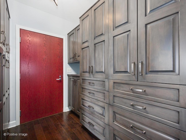 interior space featuring wood finished floors