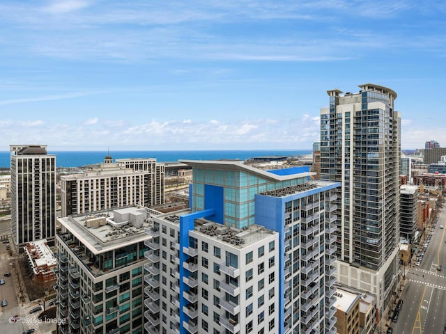 city view featuring a water view