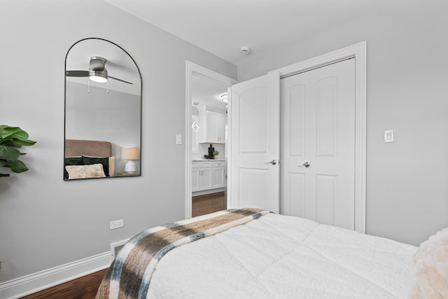 7943 S Blackstone Ave, Chicago, IL 60619 - bedroom featuring baseboards and dark wood finished floors
