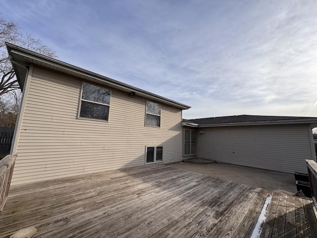 16426 Homan Ave, Markham, IL 60428 - rear view of house with a wooden deck