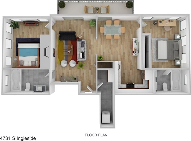 4731 S Ingleside Ave Unit C3, Chicago, IL 60615 - view of layout
