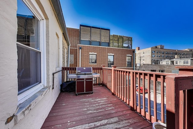 834 W Belle Plaine Ave Unit 3W, Chicago, IL 60613 - deck with a grill