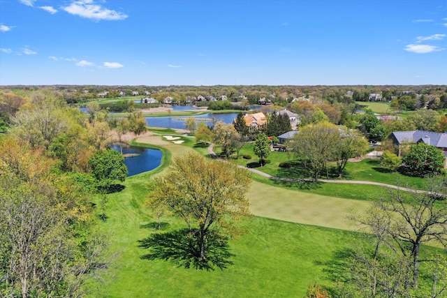 96 S Wynstone Dr, North Barrington, IL 60010 - aerial view of residential area with a nearby body of water and a golf club