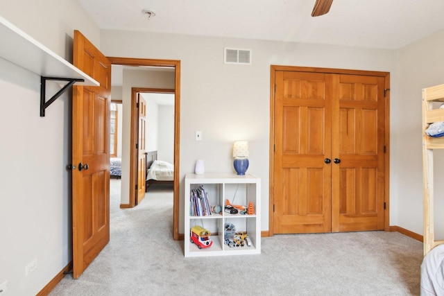 interior space with visible vents and baseboards