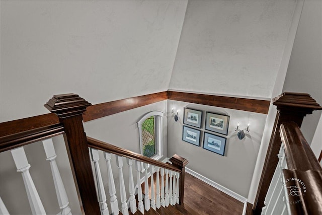 36W442 Hunters Gate Rd, Saint Charles, IL 60175 - stairs featuring wood finished floors