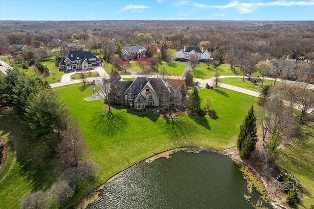 36W442 Hunters Gate Rd, Saint Charles, IL 60175 - aerial view of residential area with a nearby body of water