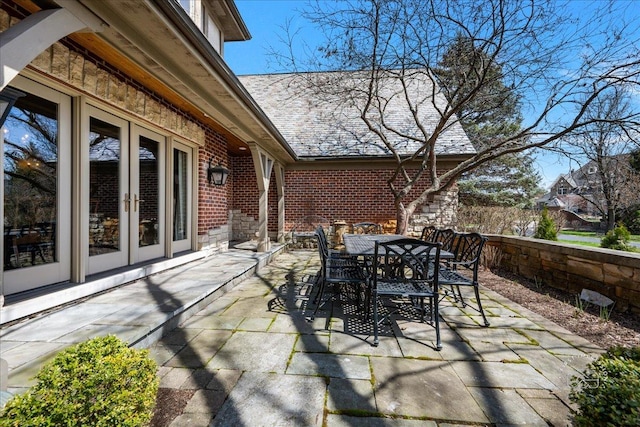 36W442 Hunters Gate Rd, Saint Charles, IL 60175 - view of patio with french doors and outdoor dining area