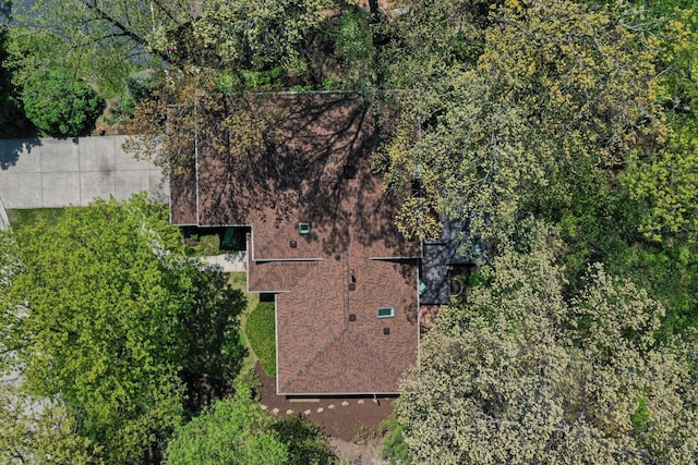 view from above of property
