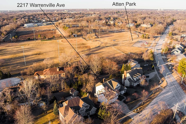 birds eye view of property