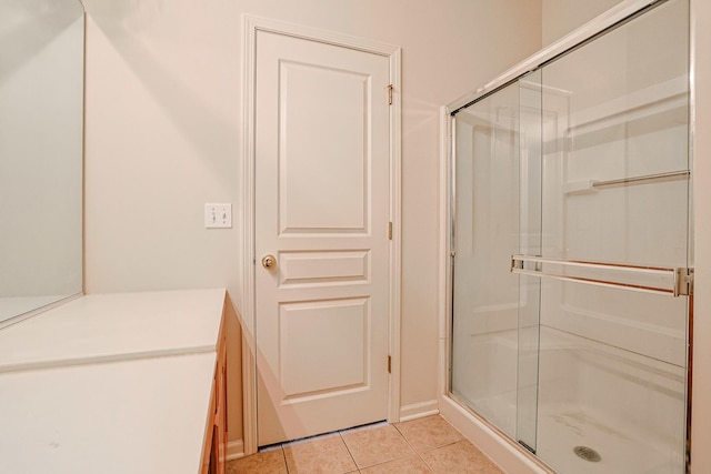 108 W Essington Dr Unit 108, Round Lake, IL 60073 - full bathroom with tile patterned flooring and a shower stall