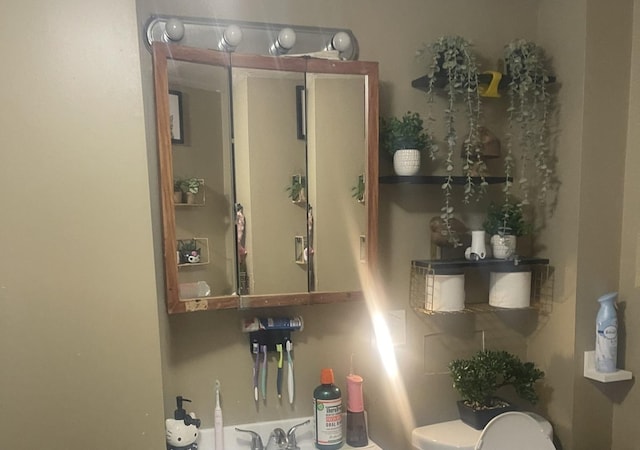 half bathroom with toilet