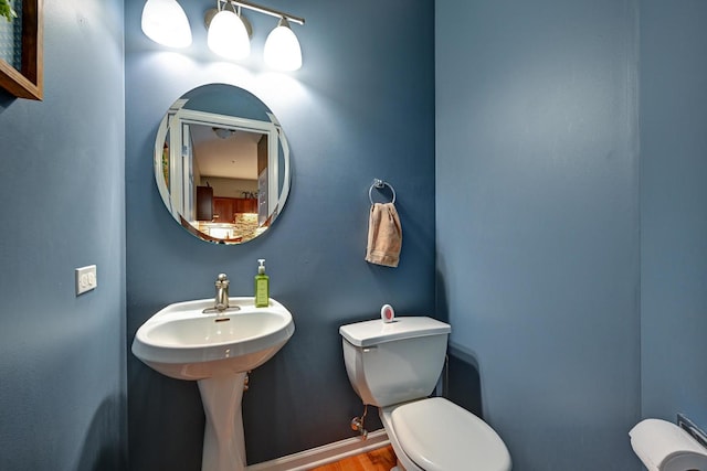 2136 Yale Cir, Hoffman Estates, IL 60192 - bathroom featuring toilet and wood finished floors