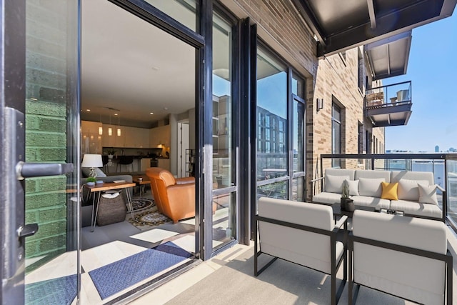 1701 W Webster Ave Unit 512, Chicago, IL 60614 - balcony with an outdoor hangout area