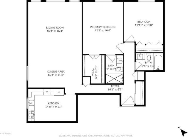110 S Dunton Ave Unit 2A, Arlington Heights, IL 60005 - view of property floor plan