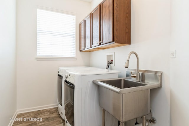 1177 Heathrow Ln, Aurora, IL 60502 - laundry area with cabinet space and washing machine and dryer