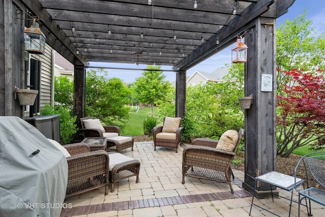 1177 Heathrow Ln, Aurora, IL 60502 - view of patio with a pergola