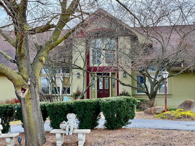 38W715 Bonnie Ct, Saint Charles, IL 60175 - view of front facade featuring stucco siding