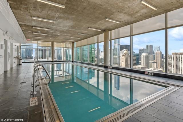 pool with a view of city